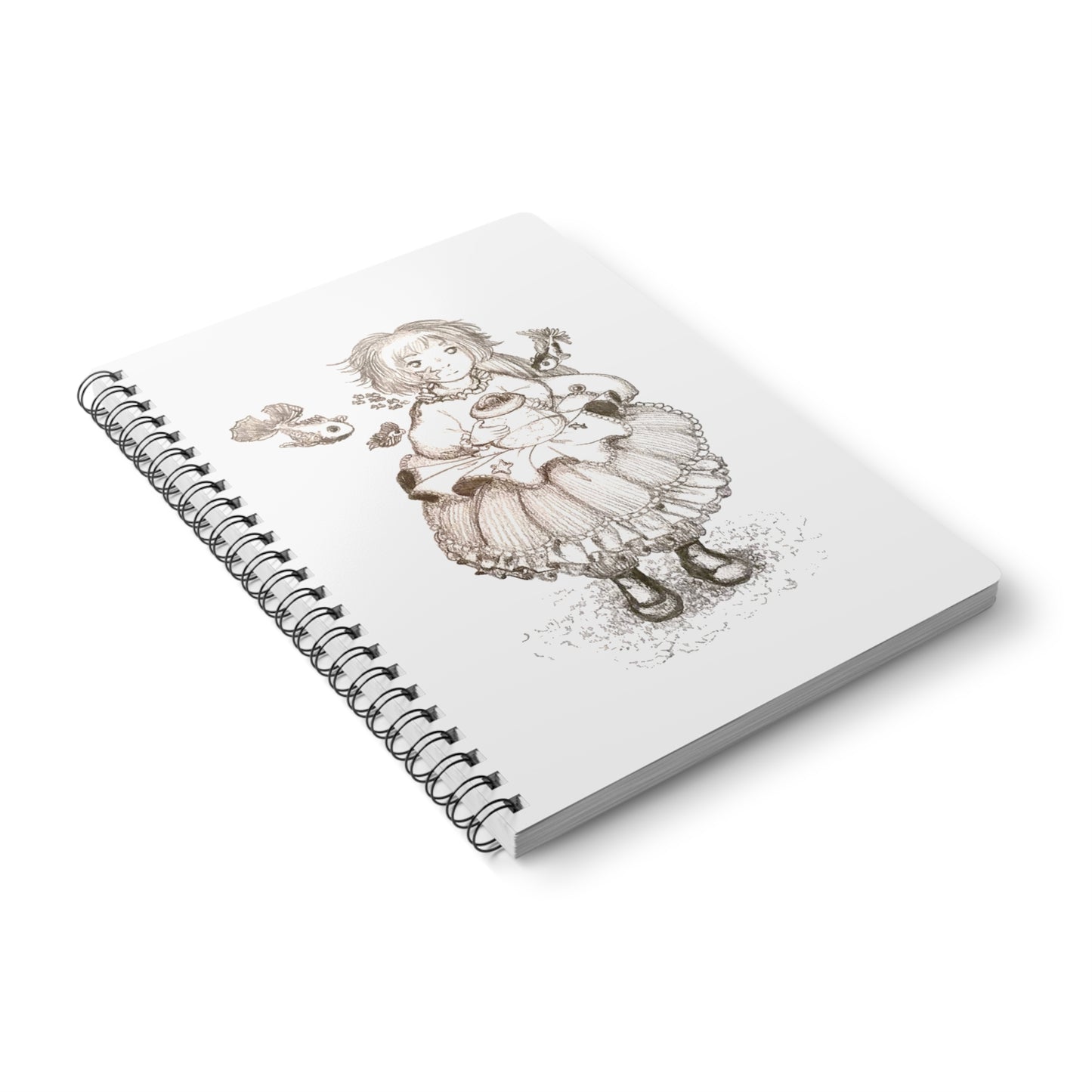 Sea Girl Wirobound Softcover Notebook, A5