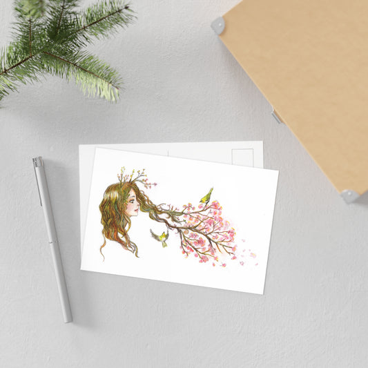 Warbler Fine Art Postcard (6" x 4", 1 quantity)